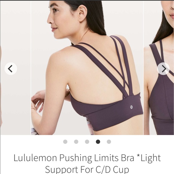 Lululemon Pushing Limits Bra C/D cups in Cyber - Picture 3 of 6